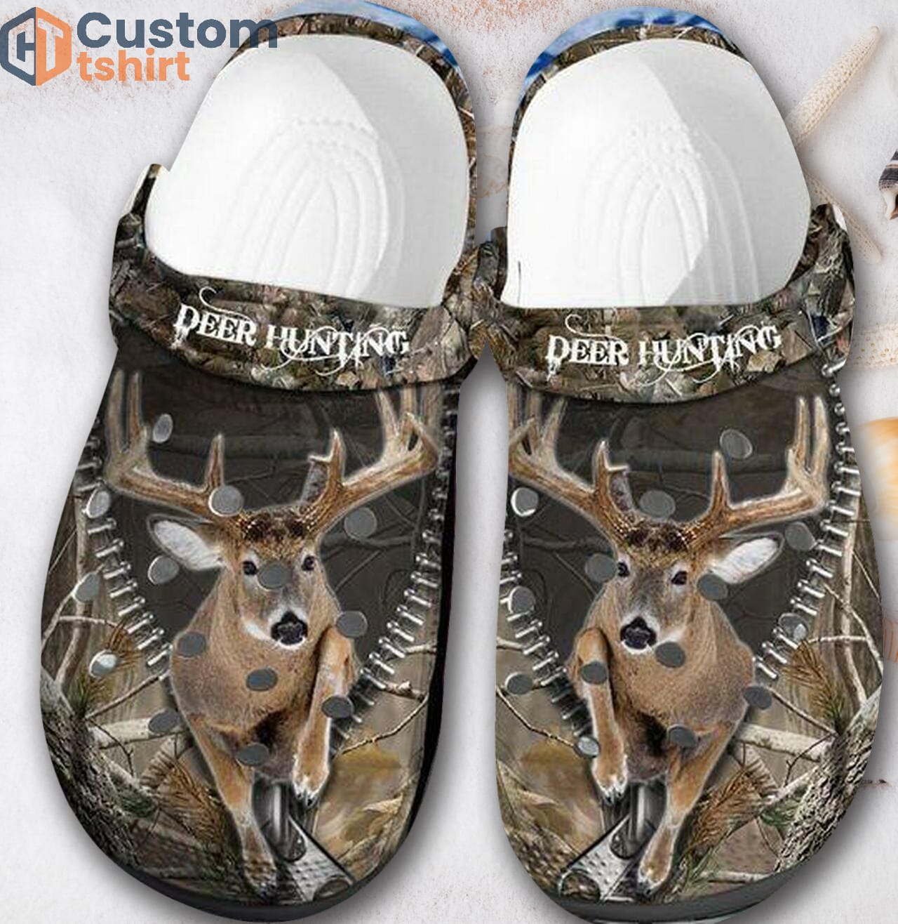 Deer Hunting Unisex Clog Shoes For Women, Men