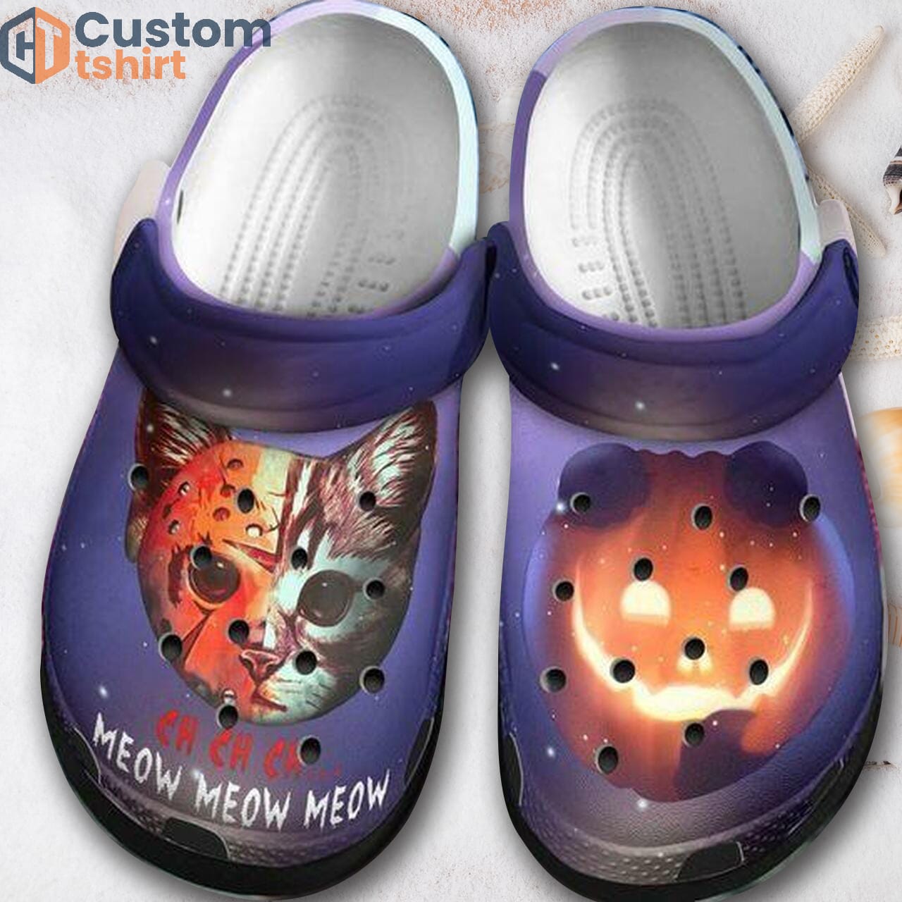 Halloween Cat Unisex Clog Shoes For Women, Men