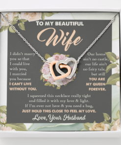 Personalized To My Beautiful Wife From Husband You Are My Queen Necklace – Valentines Day Gift-Necklace-