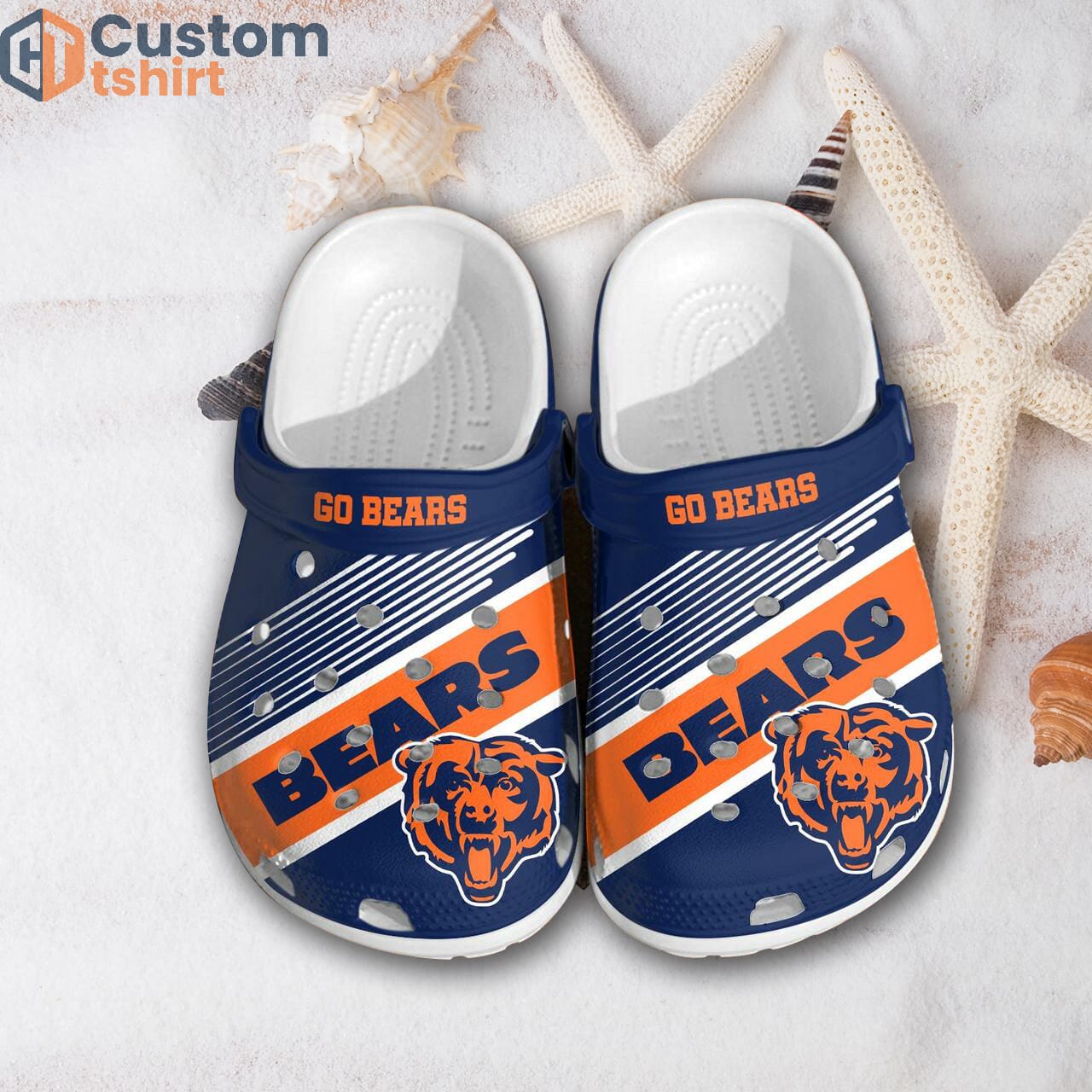 Sports American Football Nfl Chicago Bears Custom Clogs