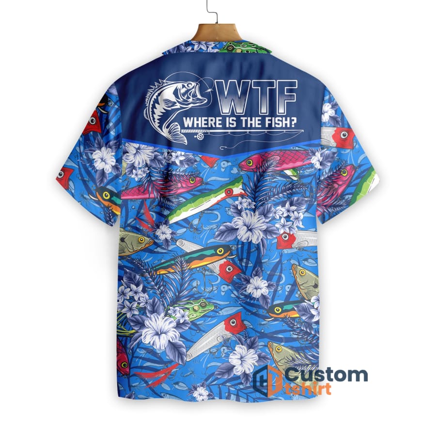 Where The Fish Fishing Short Sleeves Hawaiian Shirt