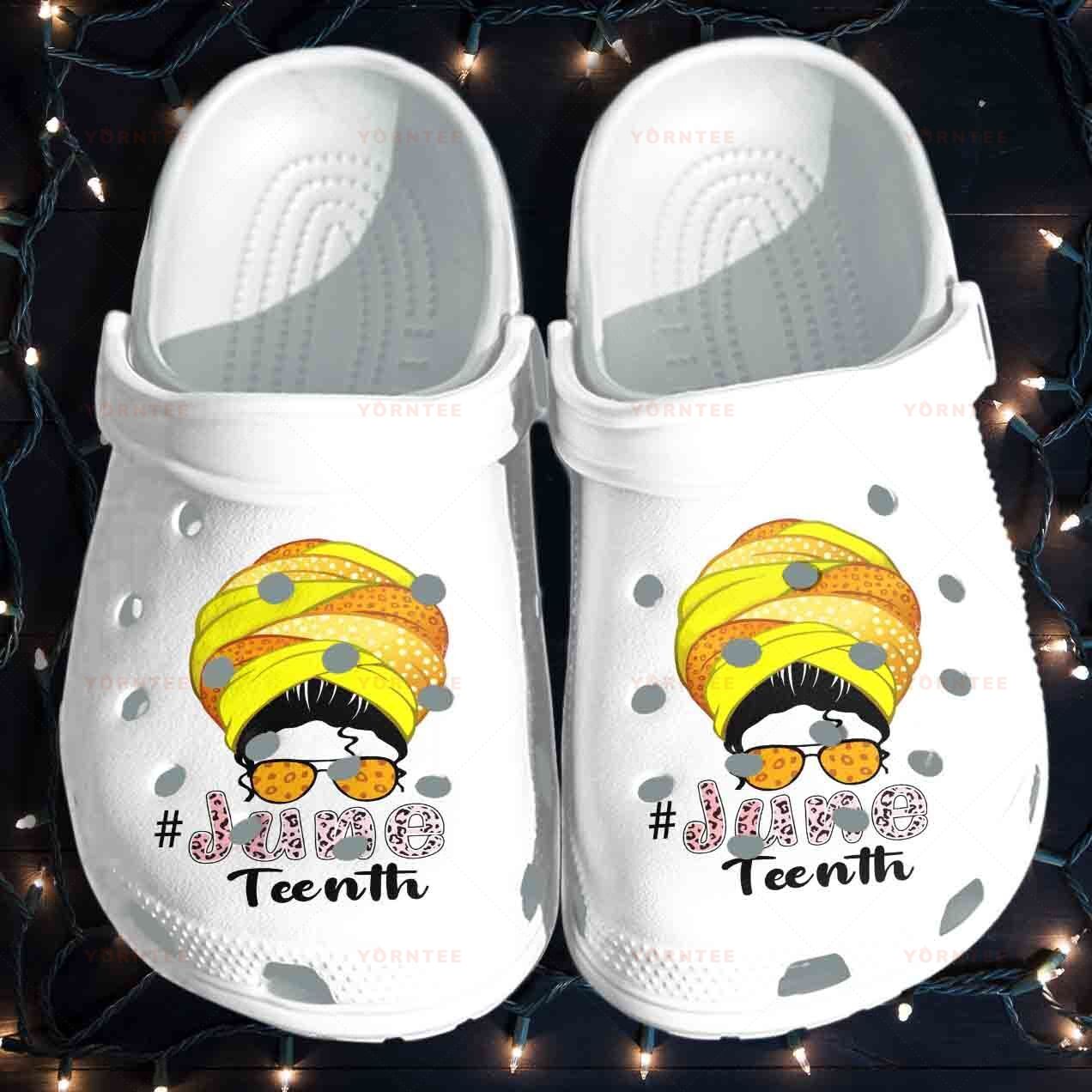 Africa Black Girl Glasses Clog Shoes Birthday Gift For Mens And Womens