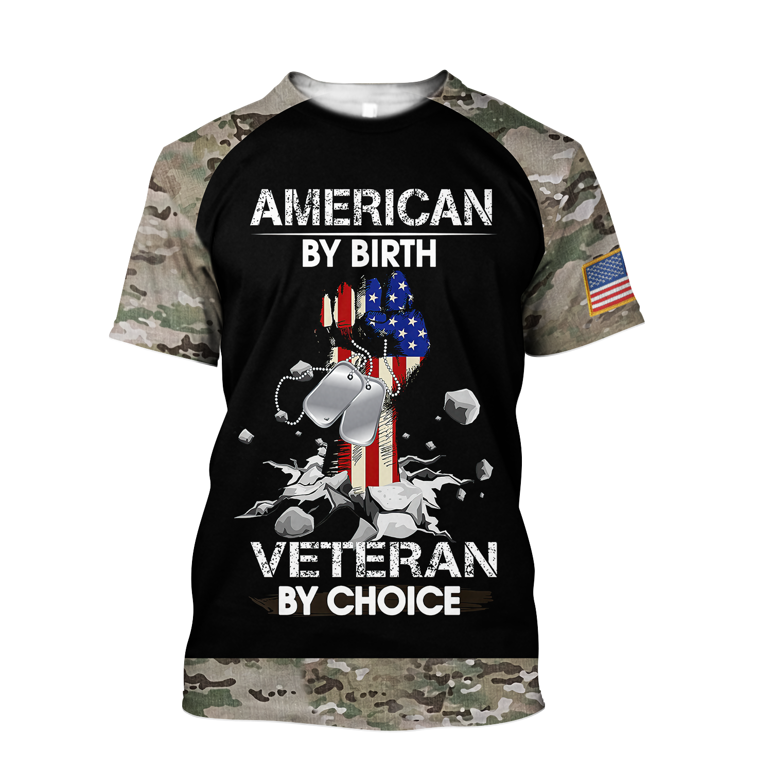 American By Birth Veteran By Choice Unisex 3D All Over Print