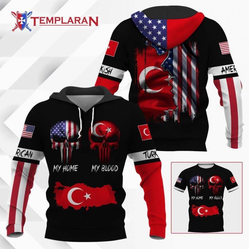 American My Home Turkish My Blood Unisex 3D All Over Print