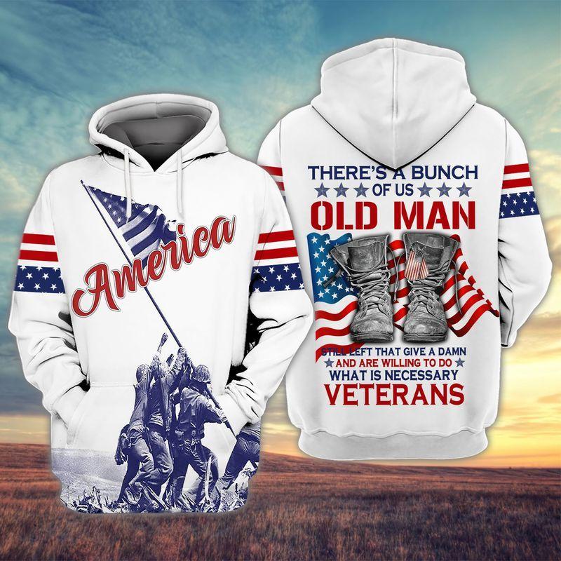 American There's Bunch Old Man Veteran Unisex 3D All Over Print