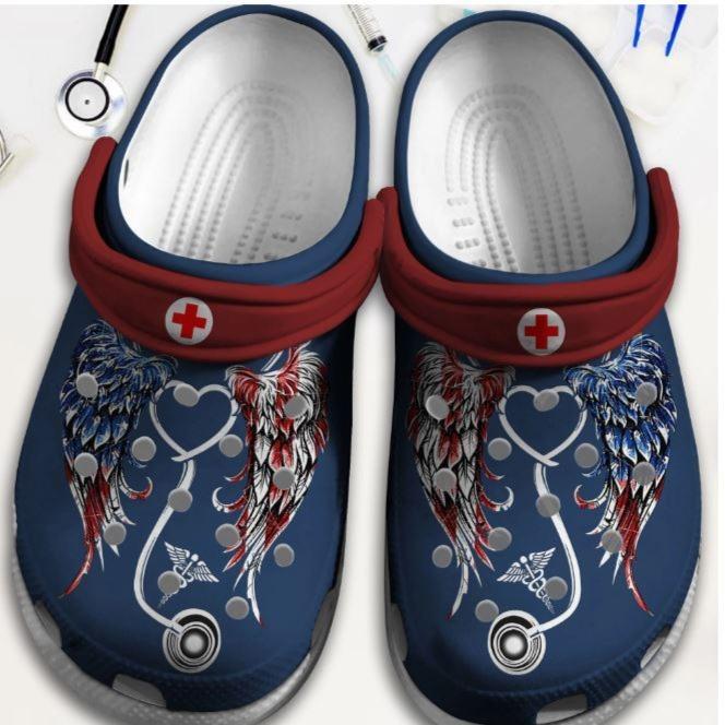 Angel Nurse Usa Clog Shoes Gifts Birthday Meaning