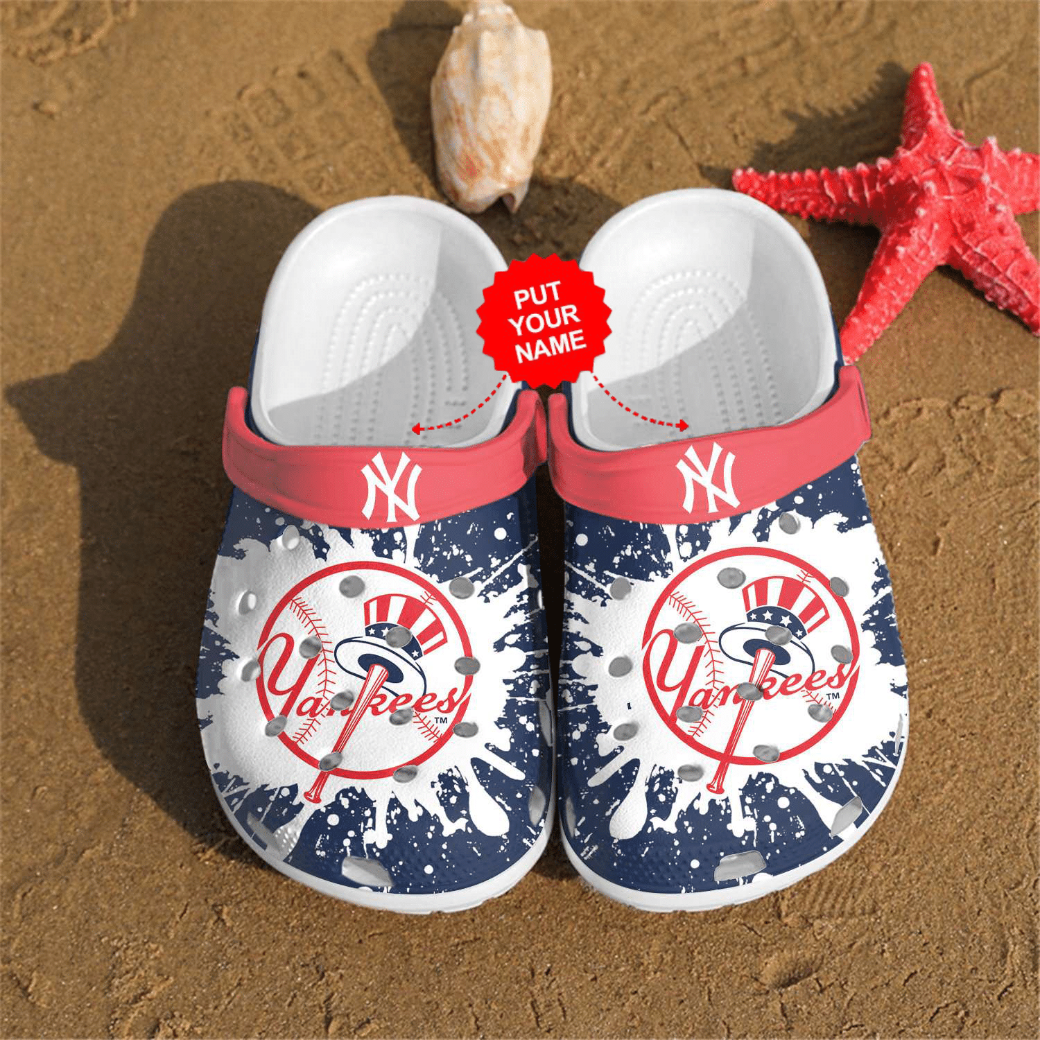 Baseball New York Yankees Personalized Clog Shoes Cute Gift For Men And Women