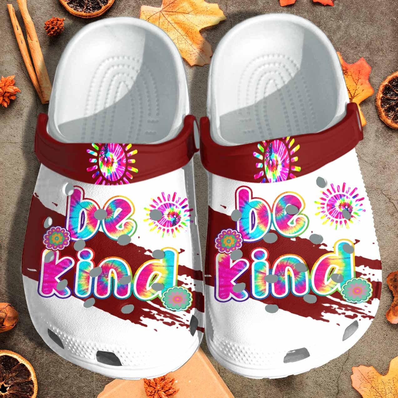 Be Kind Rainbow, Autism Awareness Custom Clog Shoes Gift For Men And Women