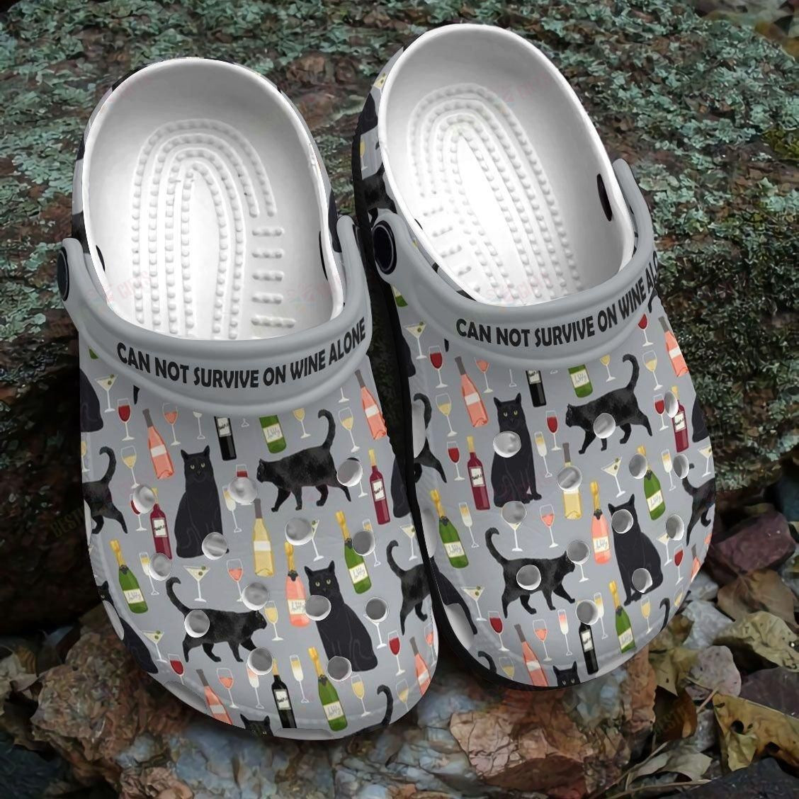 Black Cat Can Not Survive Clog Shoes Comfortable Gift For Men And Women