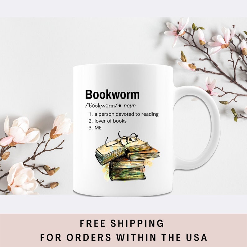 Bookworm Cute Mug Funny Gift For men And Women