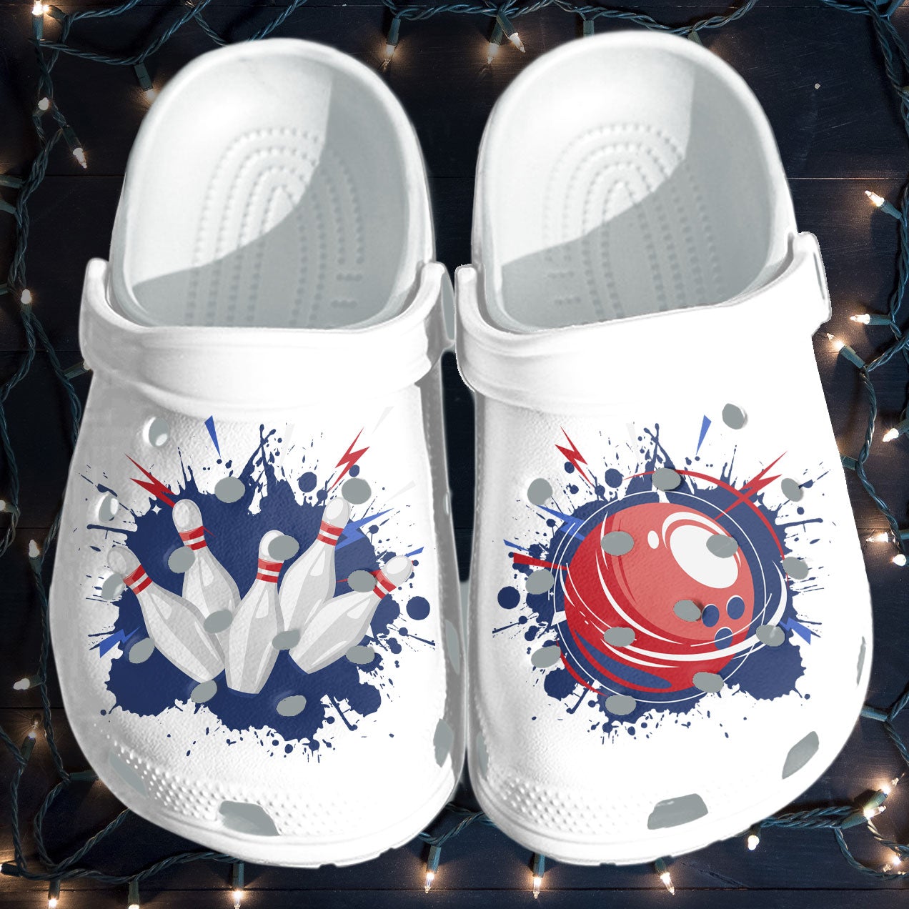 Bowling Strike Ball Outdoor Clog Shoes Gifts Birthday