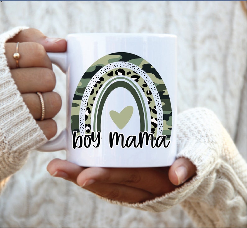 Boy Mama Rainbow Coffee Mug Gift For Men And Women