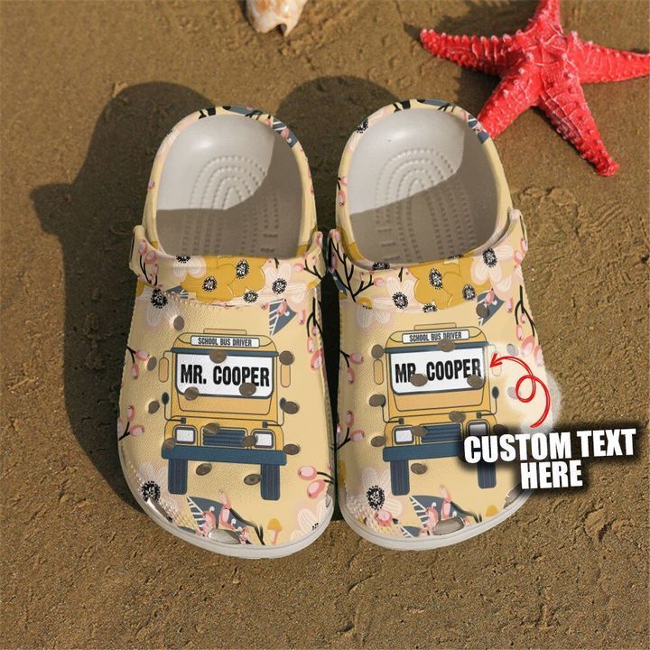 Bus Driver Personalized School Front Clog Shoes Cute Gift For Men And Women