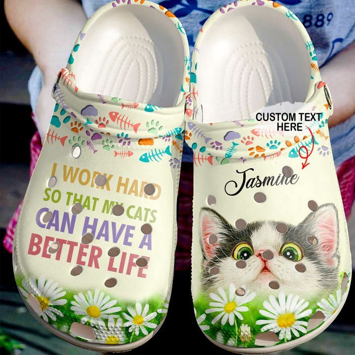 Cat Personalized Better Life Clog Shoes Cute Gift For Men And Women