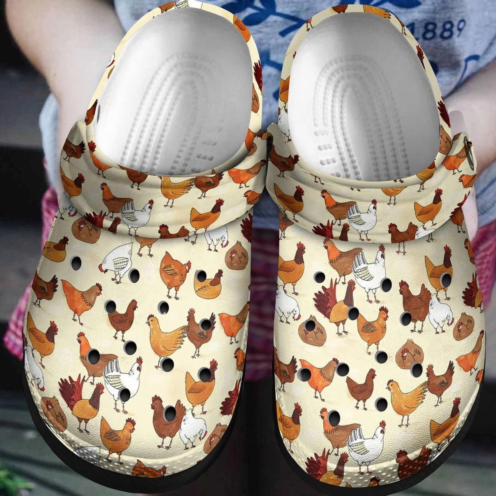 Chicken Funny, Farm Loves Chicken Gift For Chicken Lovers Clog Shoes