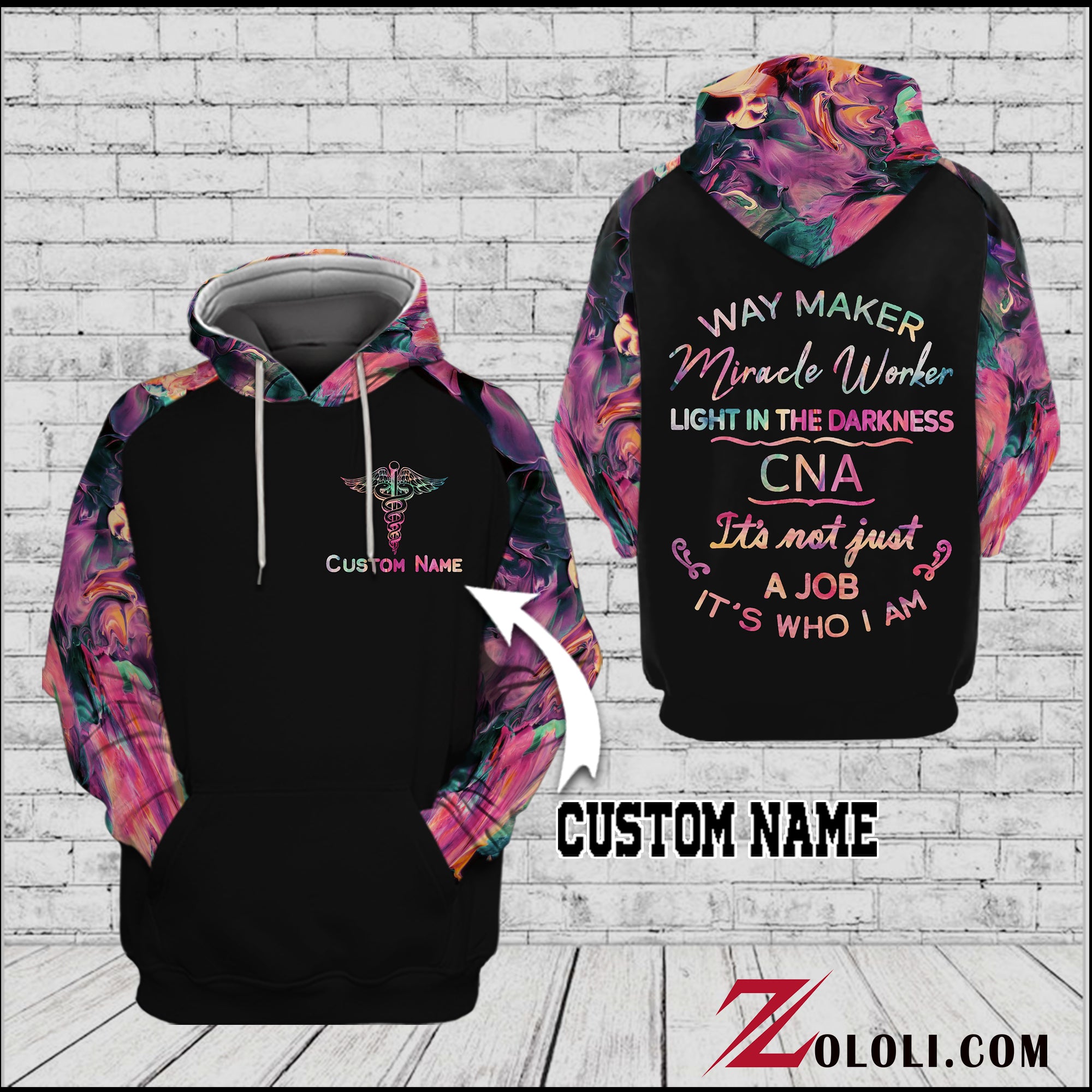 CNA Way Maker Miracle Worker Light In The Darkness Custom Unisex 3D All Over Print