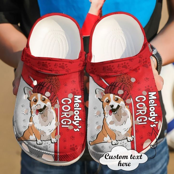 Corgi Red Personalized Clog Shoes Cute Gift For Men And Women