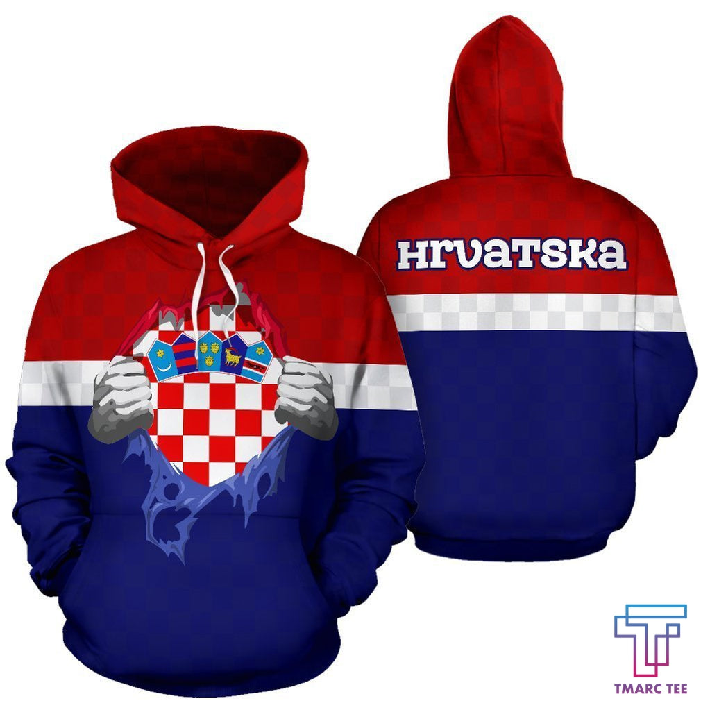 Croatia - Hrvatska Superhero Allover Unisex 3D All Over Print