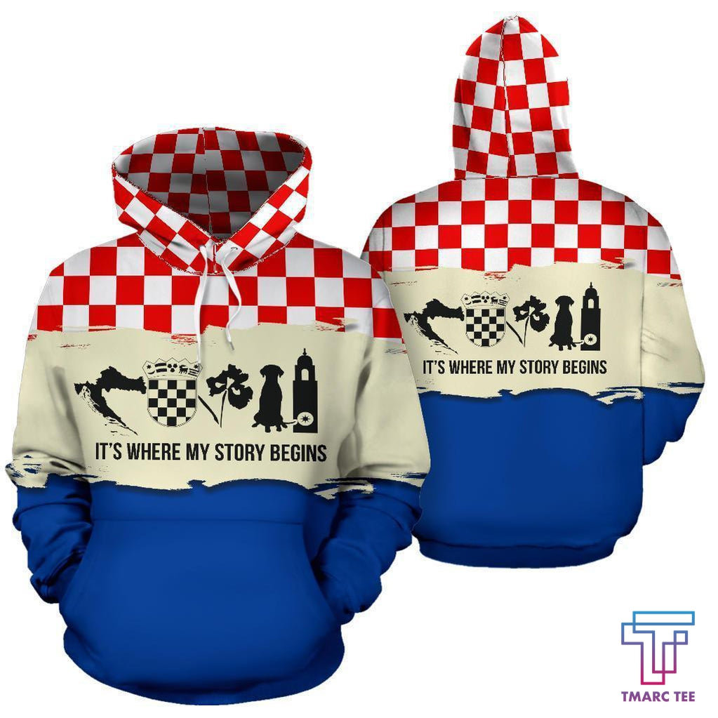 Croatia It's Where My Story Begins Unisex 3D All Over Print