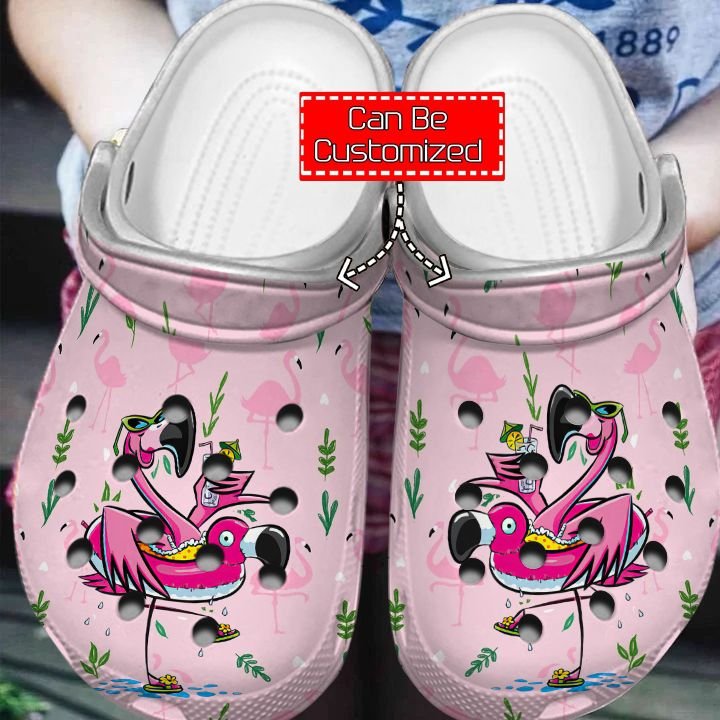 Cute Pink Flamingo Clog Shoes Cute Gift For Men And Women