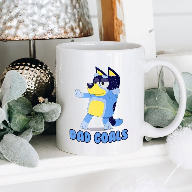 Dad Goals Bluey Coffee Mug Gift For Men And Women