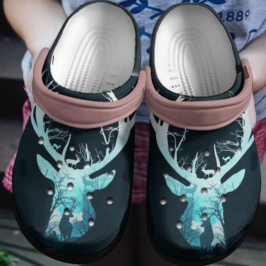 Deer In Deer Clog Shoes Birthday Gift For Mens And Womens