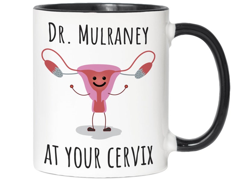 Dr Custom Name At Your Cervix OBGYN Appreciation Doctor Gift Cute Cartoon Cervix