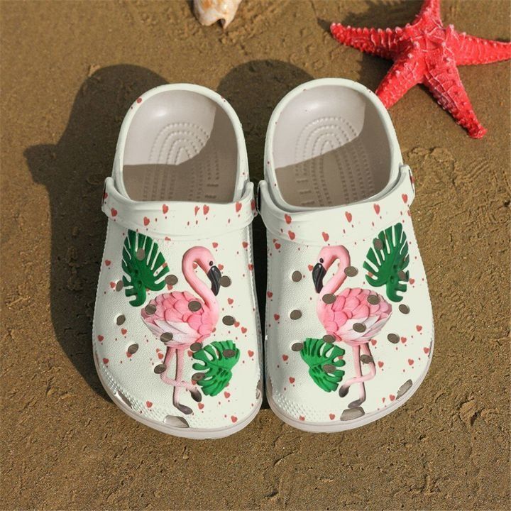 Flamingo Tropical Clog Shoes Comfortable Cute Gift For Men And Women