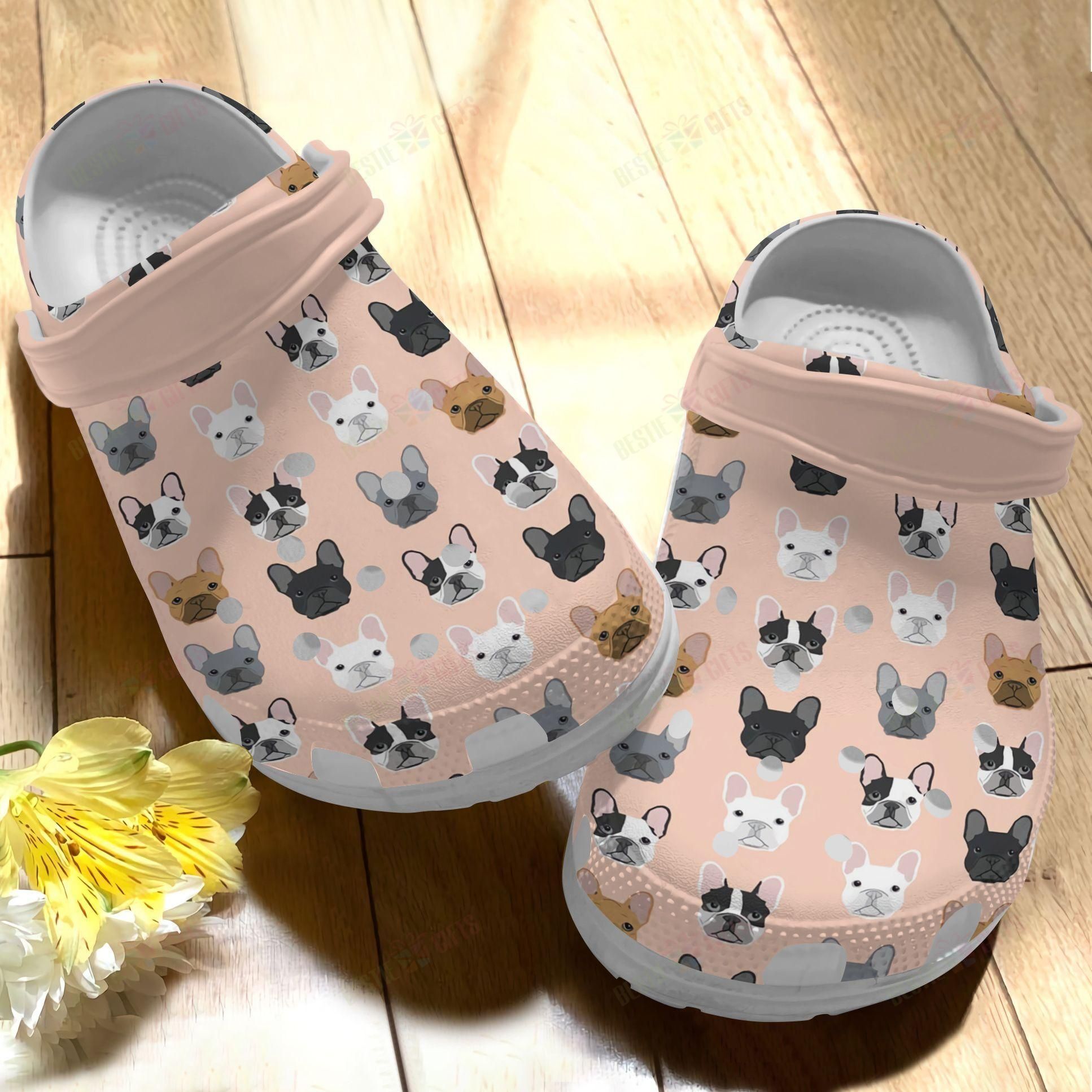 French Bulldog Clog Shoes Comfortable For Men And Women