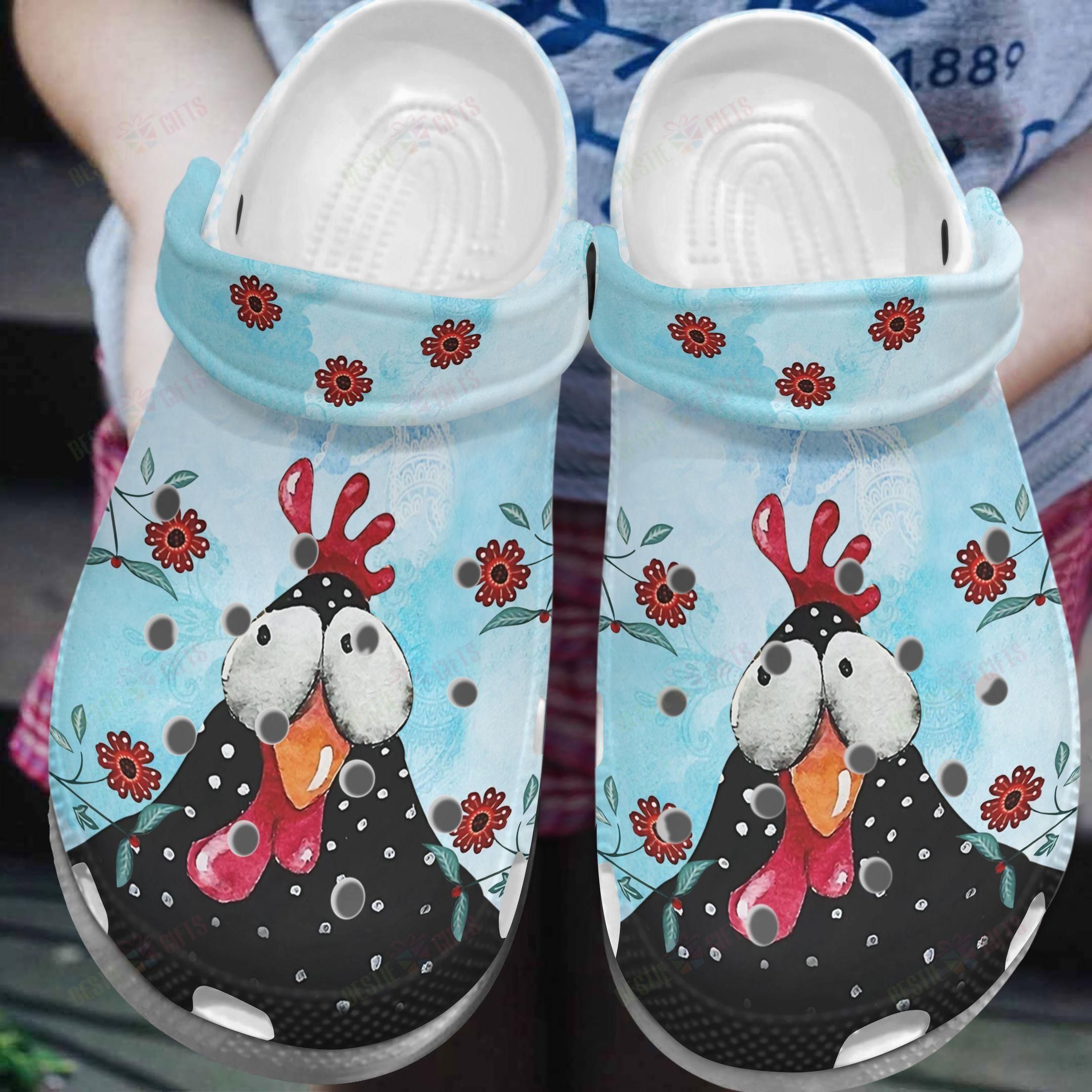 I Love Chicken Clog Shoes Cute Gift For Men And Women