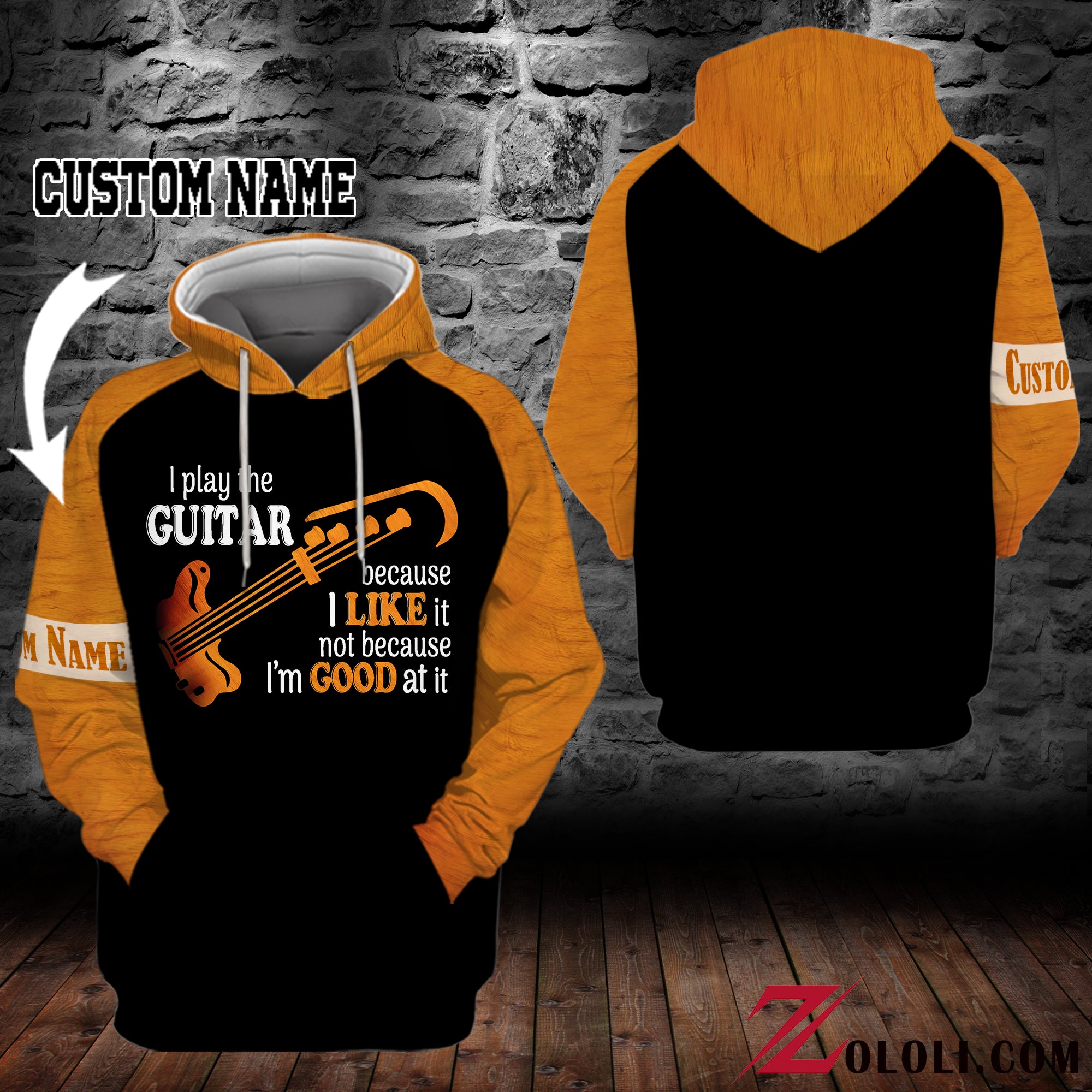 I Play Guitar Because I Like It Not Because I'm Good At It Custom Unisex 3D All Over Print