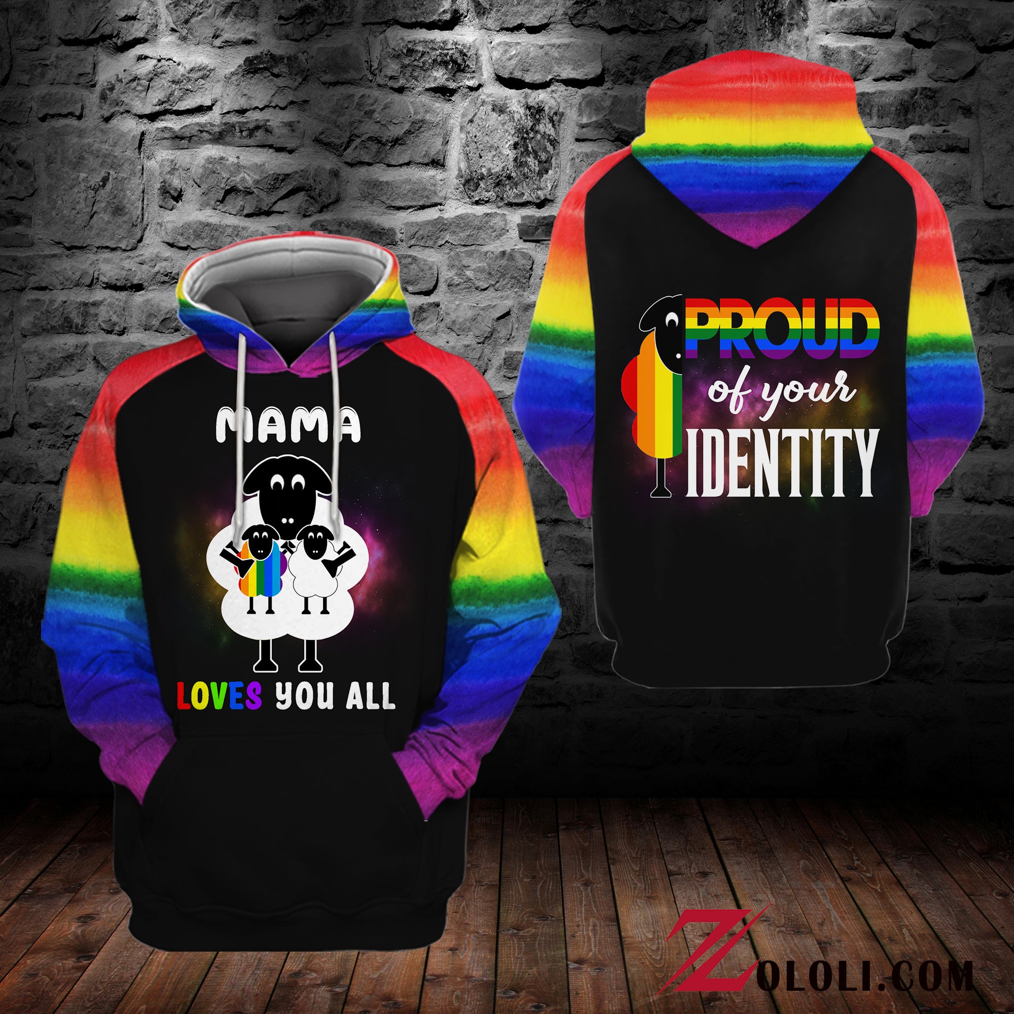 LGBT Mama Loves You All Unisex 3D All Over Print