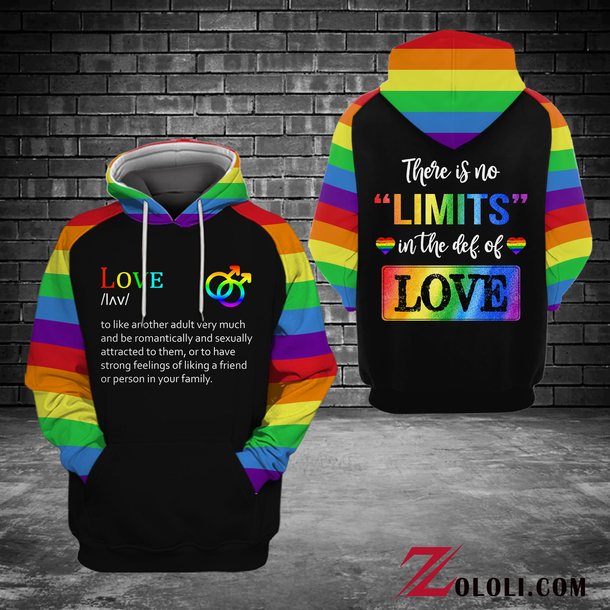 LGBT, There Is No Limit In The Def Of Love Unisex 3D All Over Print