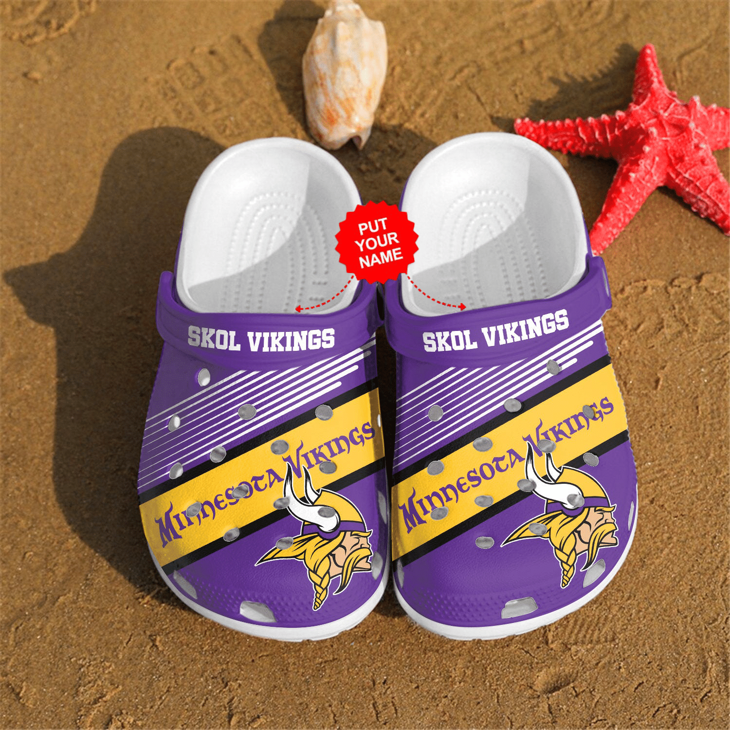National Football Skol Vikings Personalized Clog Shoes Cute Gift For Men And Women