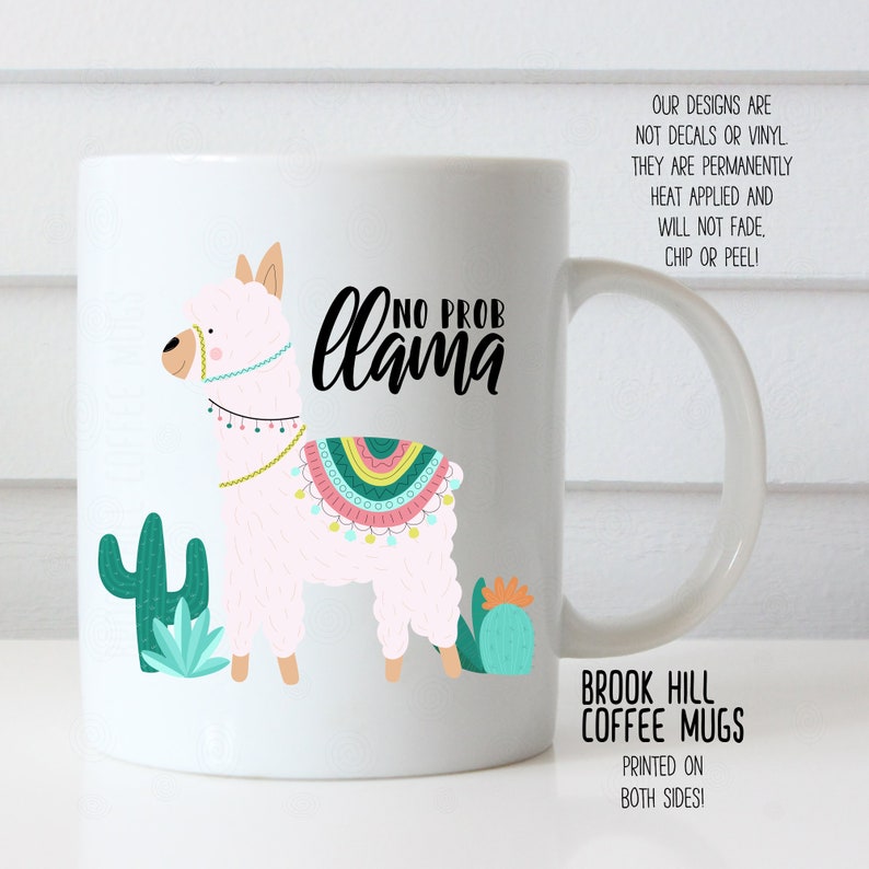 No Prob Llama Coffee Mug Gift For Men And Women