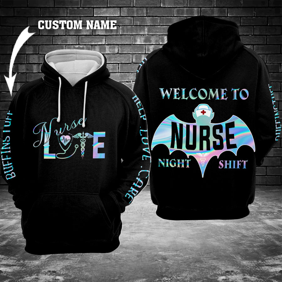 Nurse Life Welcome To Night Shift Unisex Custom 3D All Over Print