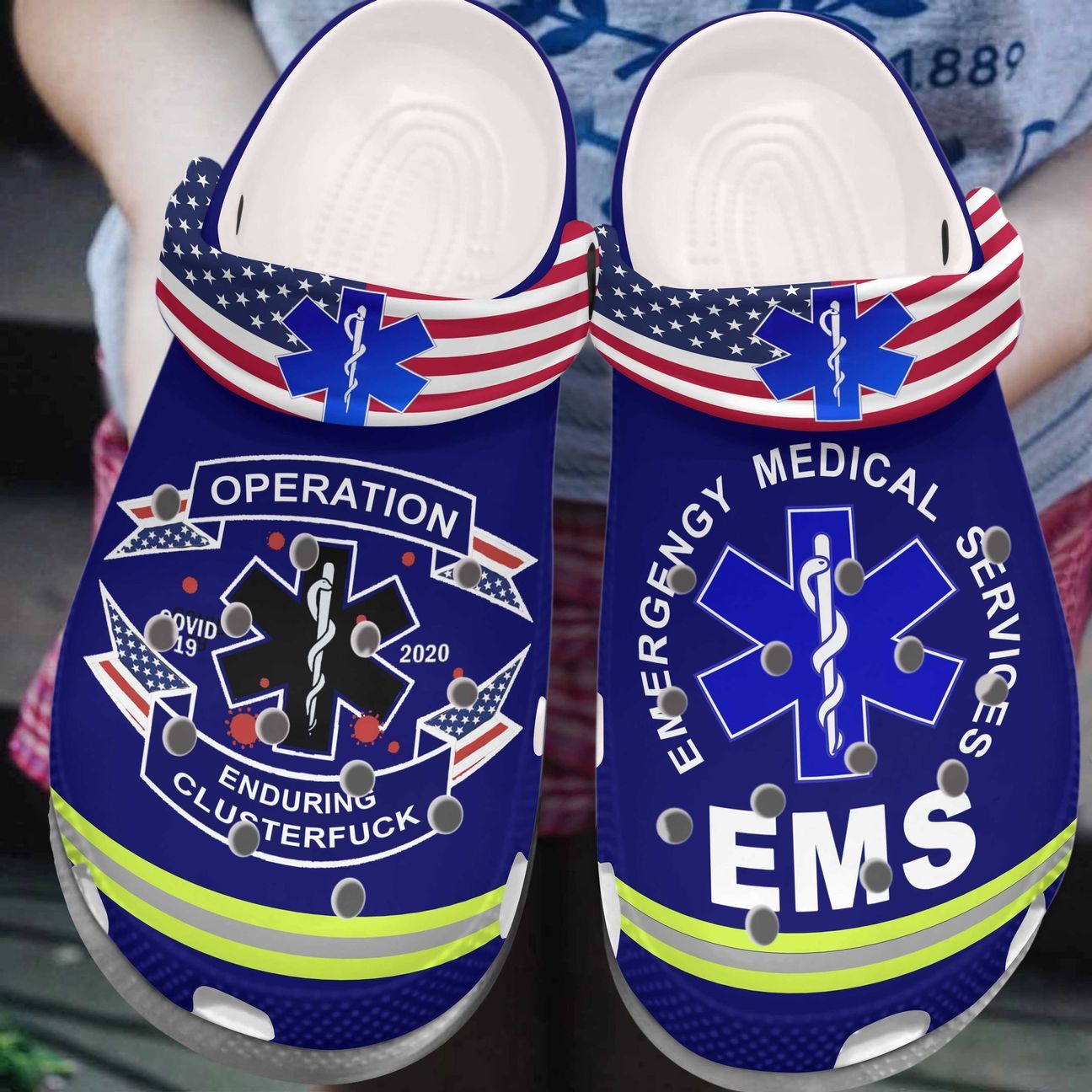 Operation Enduring Clusterfuck, Emergency Medical Services EMS Personalized Clog Comfortable Fashion Style Comfortable For Women And Men
