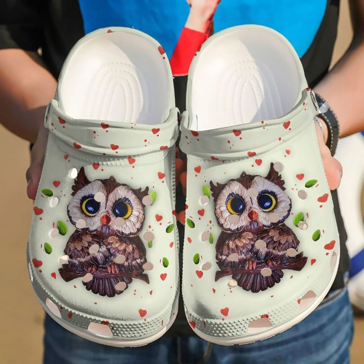 Owl Lovely Clog Shoes Comfortable Birthday Gift For Men And Women