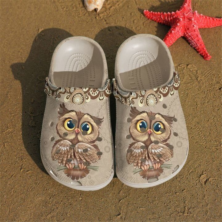 Owl Vintage Clog Shoes Comfortable Cute Gift For Men And Women