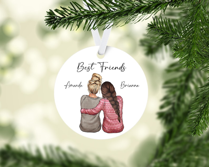 Personalized Best Friends Ornament Gift For Friends