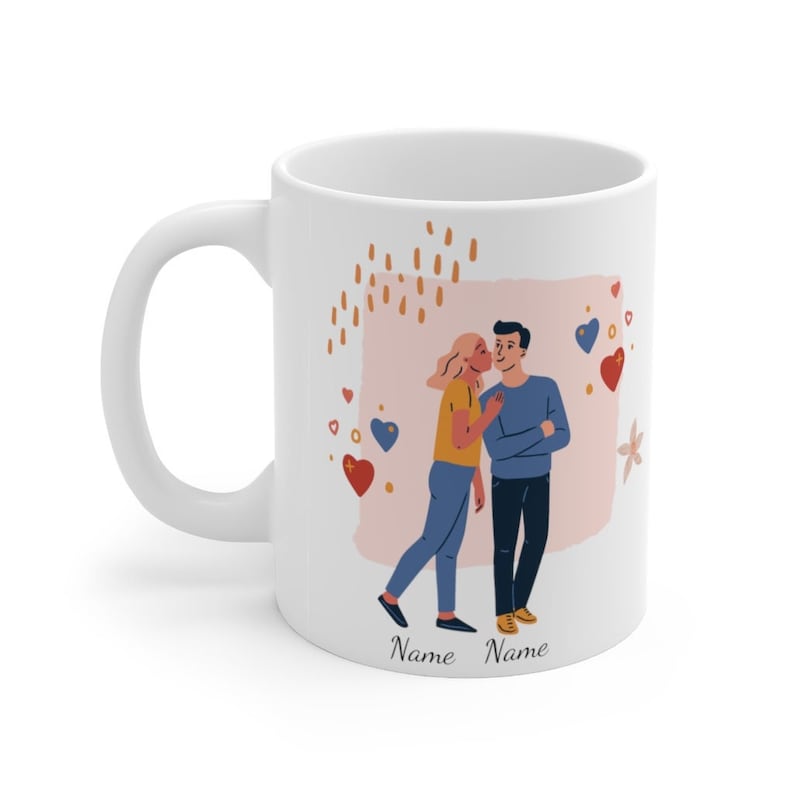 Personalized Couple Valentines Day Gift For Boyfriend Girlfriend Gift Wife Coffee Mug