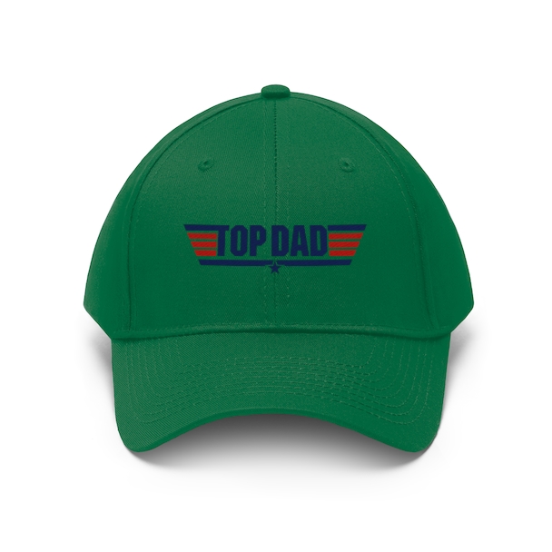Personalized Top Dad Top Gun Twill Hat  product mockup photo 2