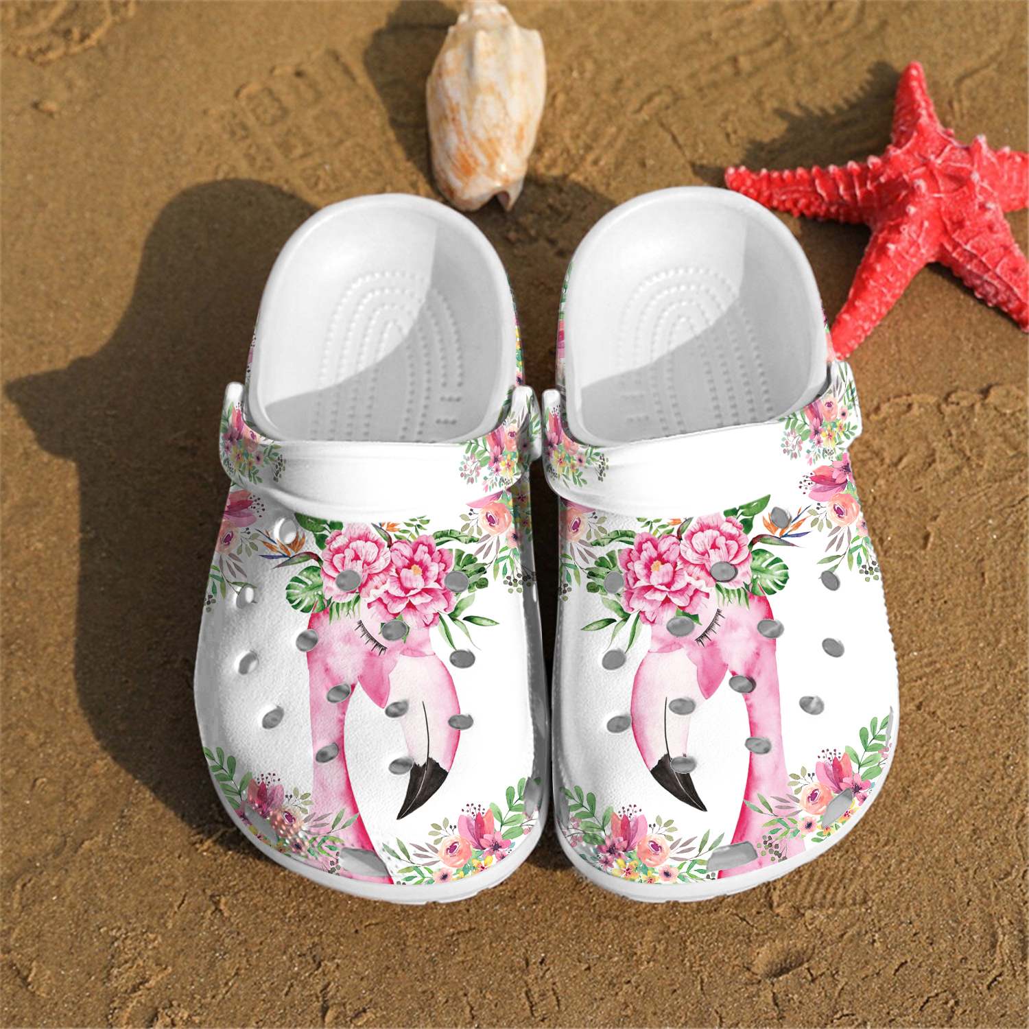 Roes Flamingo Lovely Animal Clog Shoes Gift For Men And Women