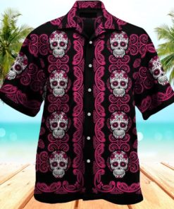 Sugar Skull  All Over Print Hawaiian Shirt