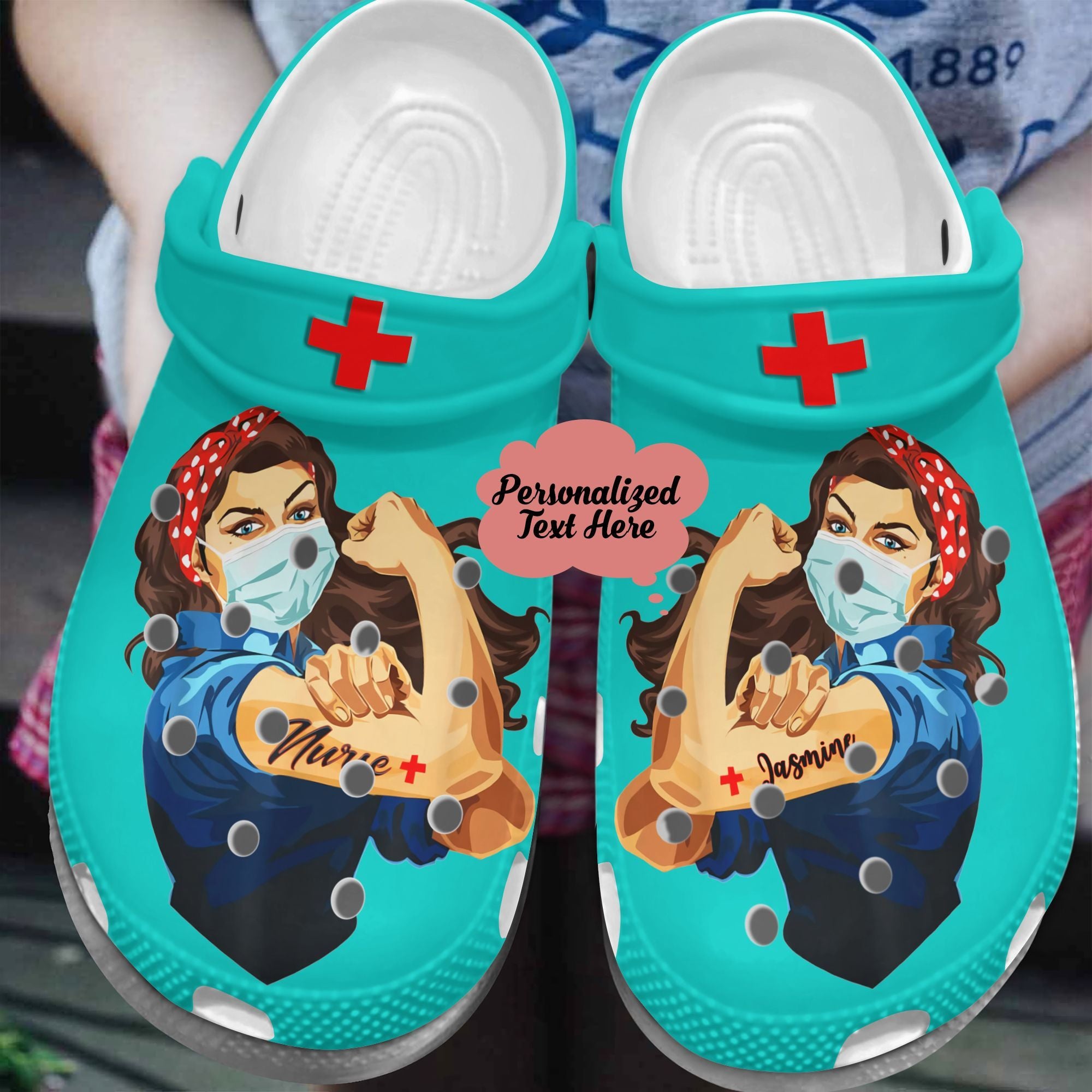 Super Hero Nurse Custom Clog Shoes Gift For  Men And Women