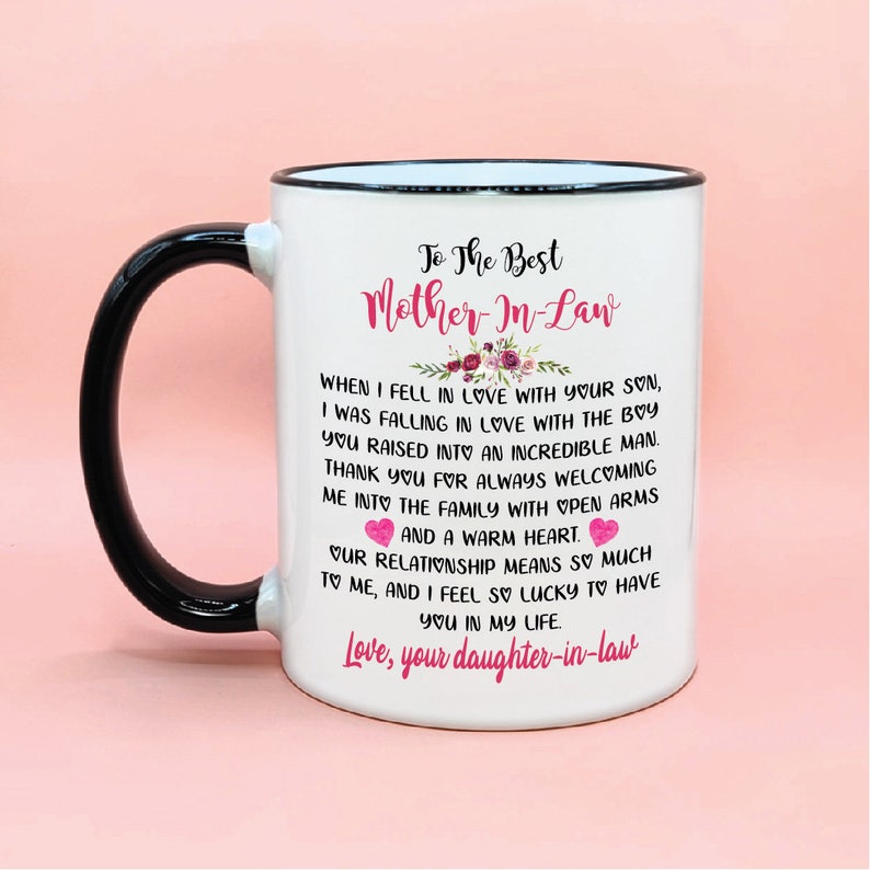 Thoughtful Mother-In-Law Gift from Daughter-In-Law Coffee Mug Cute Gift For Men And Women
