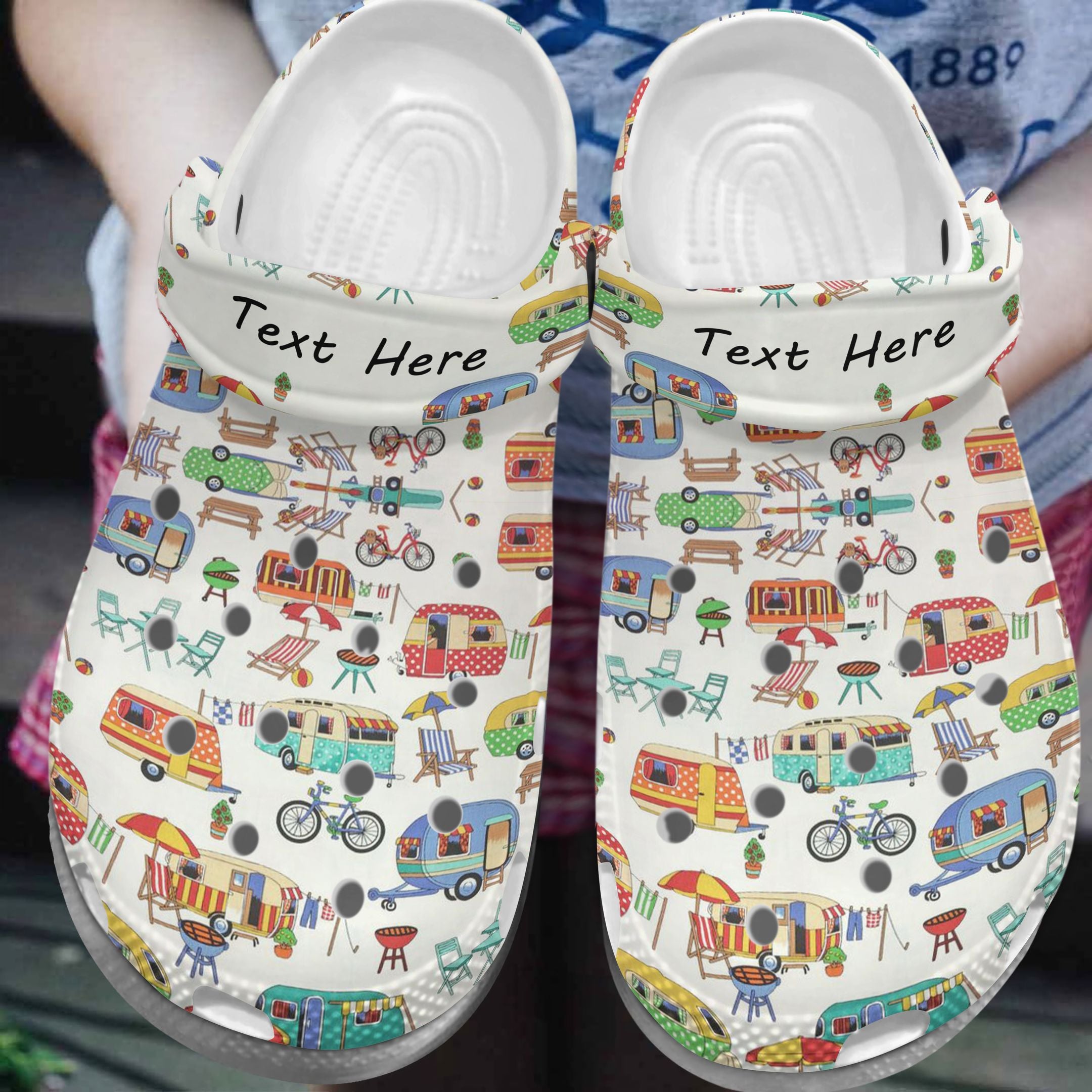 Time To Camp With Cars, Camp Summer 2022 Outdoor Custom Clog Shoes Birthday Gift For Men And Women