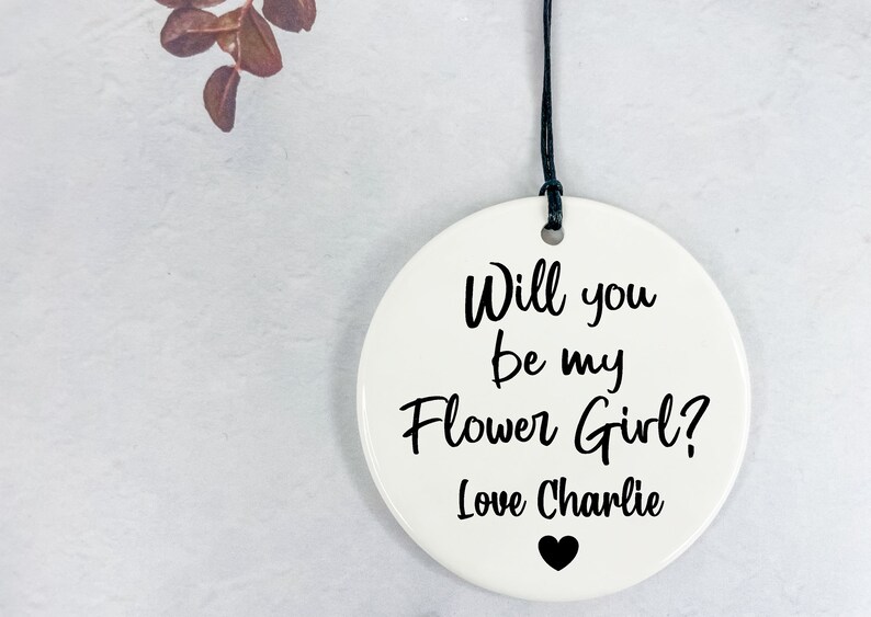 Will You Be My Flower Girl Circle Ornament Gift For Men And Women