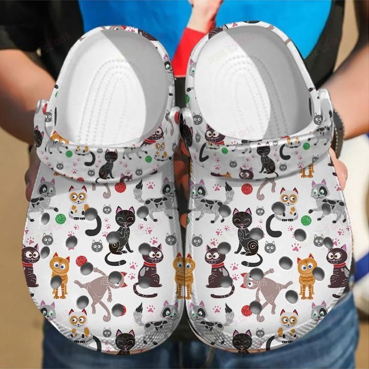 Funny Cats Clog Shoes Comfortable Gift For Men Women