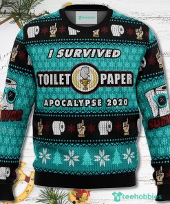 I Survived Toilet Paper Apocalypse 2020 Christmas Sweater For Men Womenproduct photo 1